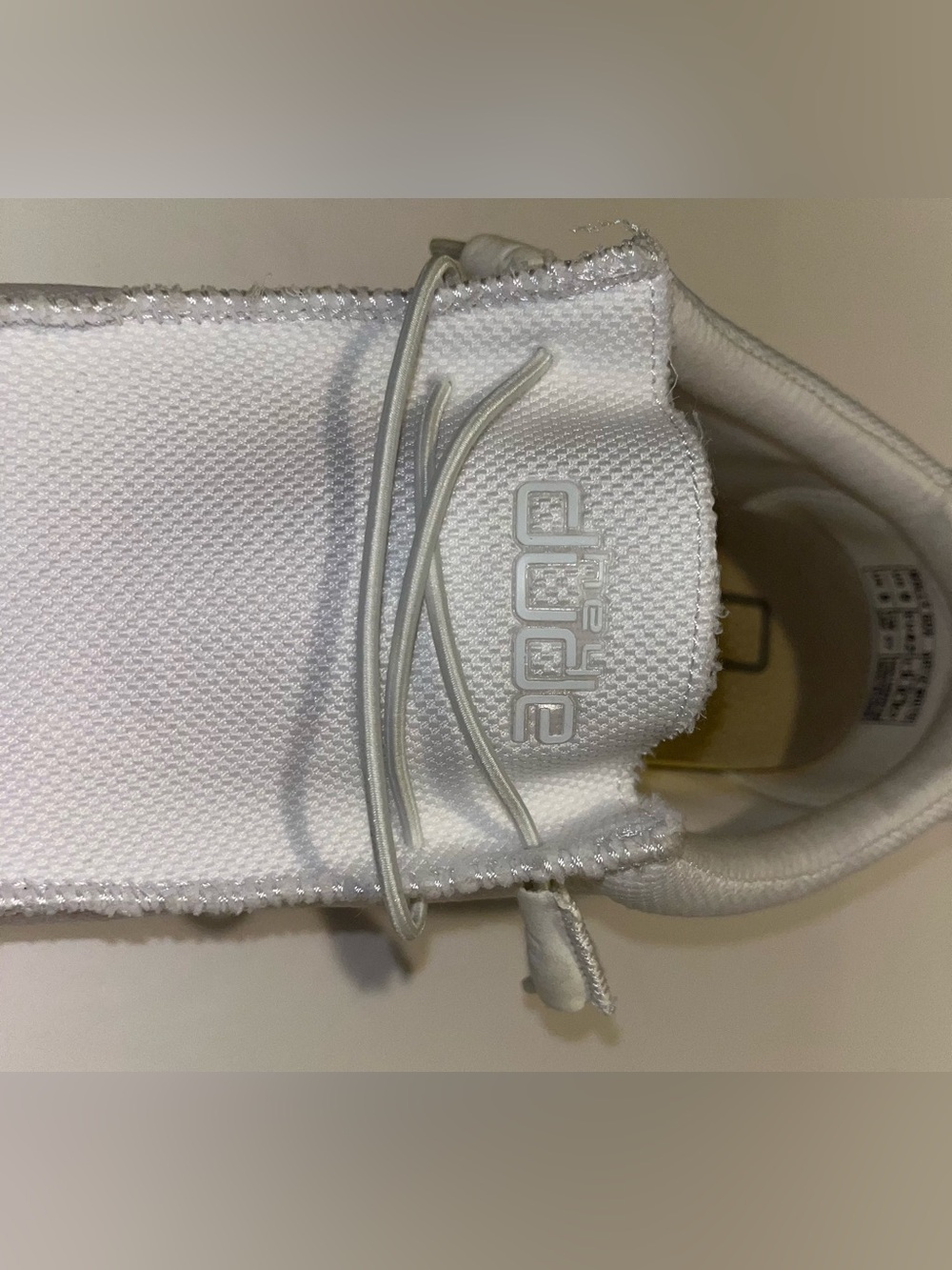 Hey Dude Men’s White Wally Artic White Slip-on-shoe Size 9 - Picture 7 of 14